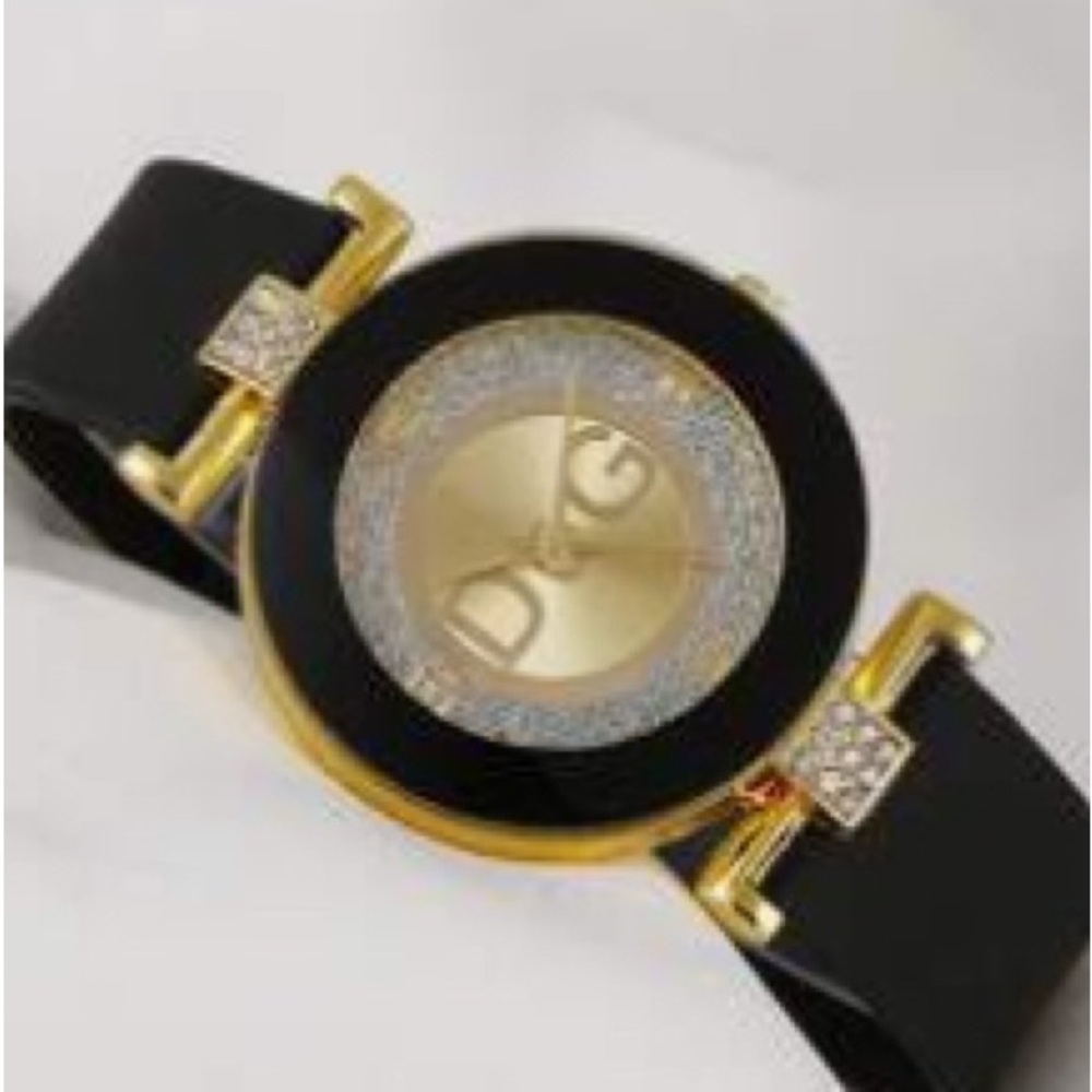 D&G Women's Watch in Black and Gold